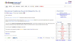 Desktop Screenshot of codeforces.com